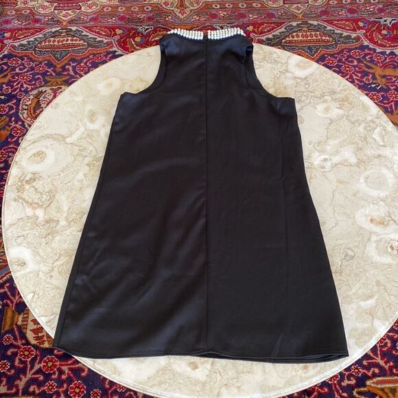 Lulus Black Sleeveless Cocktail Dress Pearl Neckline - Picture 8 of 14